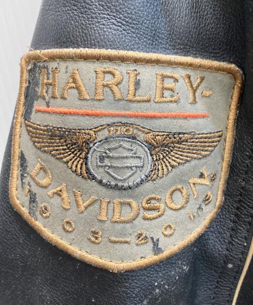 HARLEY-DAVIDSON（ハーレーダビッドソン）HARLEY-DAVIDSON (ハーレーダビッドソン) レザーライダースジャケット ブラック サイズ:SIZE Mの古着・服飾アイテム