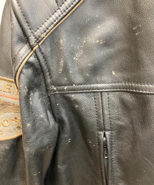 HARLEY-DAVIDSON（ハーレーダビッドソン）HARLEY-DAVIDSON (ハーレーダビッドソン) レザーライダースジャケット ブラック サイズ:SIZE Mの古着・服飾アイテム