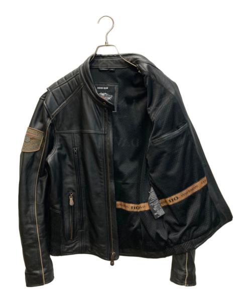 HARLEY-DAVIDSON（ハーレーダビッドソン）HARLEY-DAVIDSON (ハーレーダビッドソン) レザーライダースジャケット ブラック サイズ:SIZE Mの古着・服飾アイテム