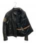 中古・古着 HARLEY-DAVIDSON (ハーレーダビッドソン) レザーライダースジャケット ブラック サイズ:SIZE M：7000円