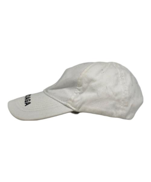 BALENCIAGA（バレンシアガ）BALENCIAGA (バレンシアガ) キャップ ホワイト サイズ:L（５９㎝）の古着・服飾アイテム
