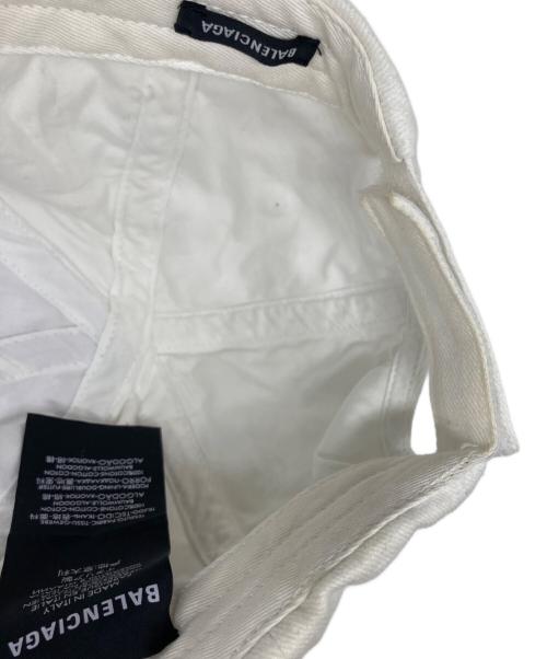 BALENCIAGA（バレンシアガ）BALENCIAGA (バレンシアガ) キャップ ホワイト サイズ:L（５９㎝）の古着・服飾アイテム