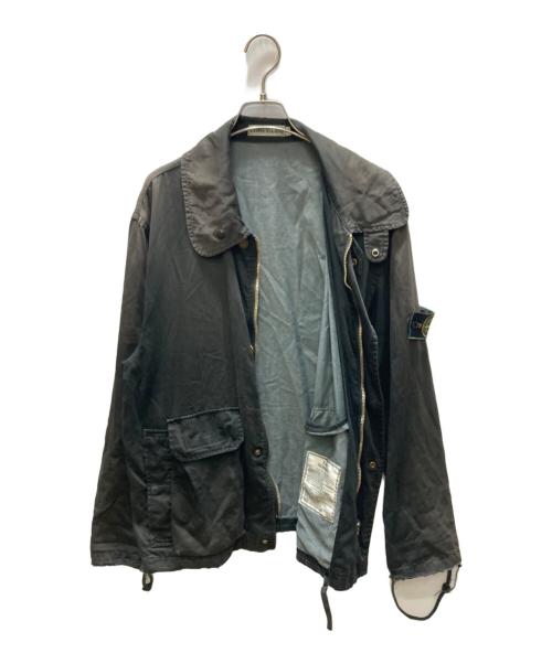 STONE ISLAND（ストーンアイランド）STONE ISLAND (ストーンアイランド) RASO GOMMATO ジャケット ブラック サイズ:Mの古着・服飾アイテム