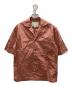 STUDIO NICHOLSON（スタジオ ニコルソン）の古着「PAPER POPLIN SHIRTING-SHORT SLEEVE CAMP COLLAR SHIRT」｜ピンク