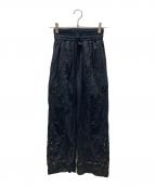 anukeアンヌーク）の古着「Cutwork Lace Pants」｜ブラック