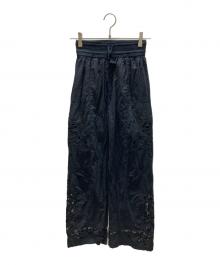 anuke（アンヌーク）の古着「Cutwork Lace Pants」｜ブラック