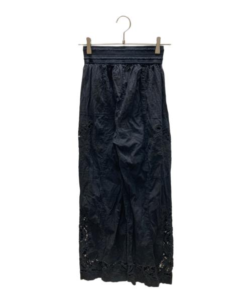 anuke（アンヌーク）anuke (アンヌーク) Cutwork Lace Pants ブラック サイズ:36の古着・服飾アイテム