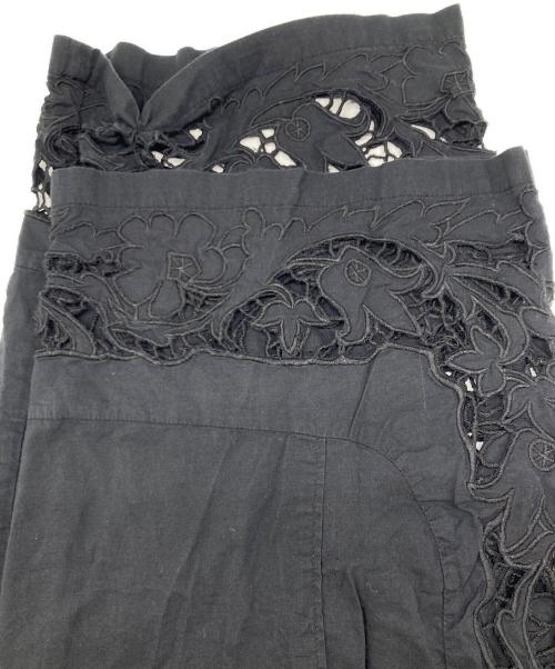 anuke（アンヌーク）anuke (アンヌーク) Cutwork Lace Pants ブラック サイズ:36の古着・服飾アイテム