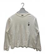 NIKE×FRAGMENT DESIGNナイキ×フラグメントデザイン）の古着「ロゴ プリント サーマル ロングスリーブ カットソー」｜ベージュ