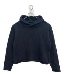 gadid anoniem（ガディッド アノニム）の古着「BOEN / BLACK ニットパーカー」｜ブラック