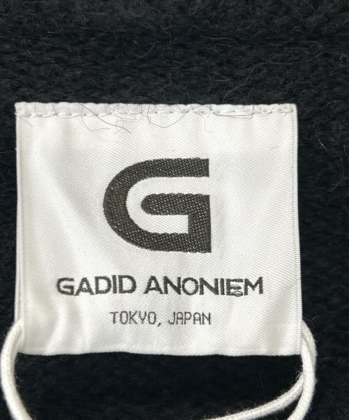 gadid anoniem（ガディッド アノニム）gadid anoniem (ガディッド アノニム) BOEN / BLACK ニットパーカー ブラック サイズ:FREEの古着・服飾アイテム