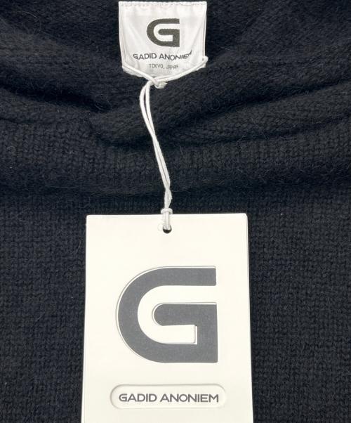 gadid anoniem（ガディッド アノニム）gadid anoniem (ガディッド アノニム) BOEN / BLACK ニットパーカー ブラック サイズ:FREEの古着・服飾アイテム