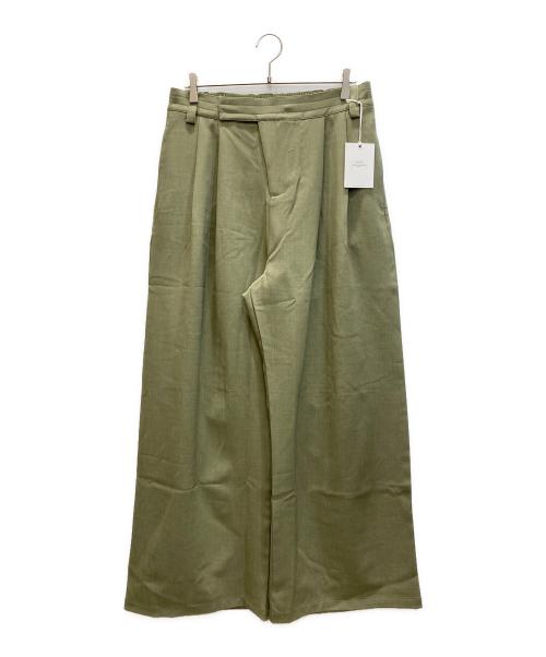 yhone（ヨーン）YHONE (ヨーン) Earthy Flow Pants オリーブ サイズ:SIZE 32/L 未使用品の古着・服飾アイテム