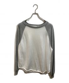 kaiko（カイコー）の古着「BASE BALL KNIT」｜ホワイト×グレー