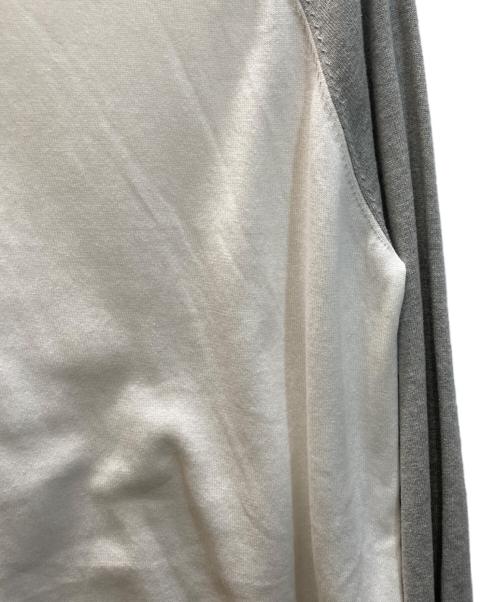 kaiko（カイコー）kaiko (カイコー) BASE BALL KNIT ホワイト×グレー サイズ:size　2の古着・服飾アイテム