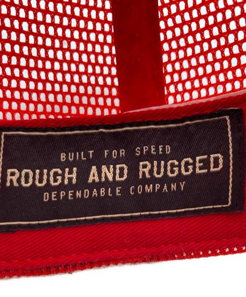 ROUGH AND RUGGED（ラフアンドラゲッド）ROUGH AND RUGGED (ラフアンドラゲッド) メッシュキャップ レッド サイズ:下記参照の古着・服飾アイテム