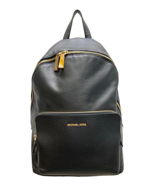 MICHAEL KORS（マイケルコース）MICHAEL KORS (マイケルコース) パンチング リュック ブラック サイズ:下記参照の古着・服飾アイテム