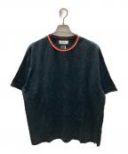 FACETASMファセッタズム）の古着「ラインTシャツ」｜ブラック