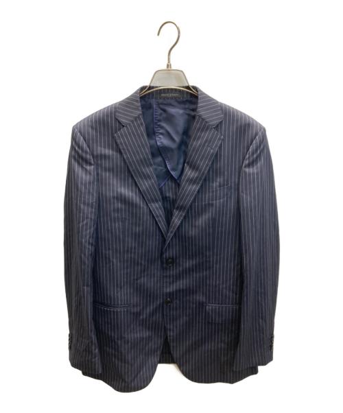 Hilton（ヒルトン）Hilton (ヒルトン) ストライプセットアップスーツ ネイビー サイズ:YA-6の古着・服飾アイテム