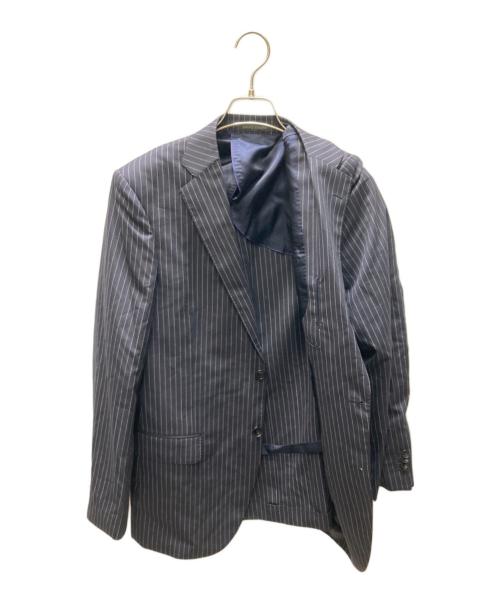 Hilton（ヒルトン）Hilton (ヒルトン) ストライプセットアップスーツ ネイビー サイズ:YA-6の古着・服飾アイテム