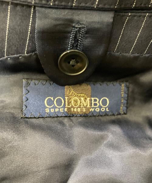 Hilton（ヒルトン）Hilton (ヒルトン) ストライプセットアップスーツ ネイビー サイズ:YA-6の古着・服飾アイテム