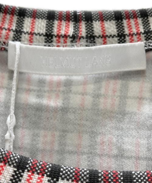 HELMUT LANG（ヘルムートラング）HELMUT LANG (ヘルムートラング) チェックカットソー ブラウン×レッド サイズ:Mの古着・服飾アイテム