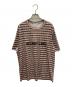 HELMUT LANG（ヘルムートラング）の古着「チェックカットソー」｜ブラウン×レッド