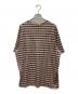 HELMUT LANG (ヘルムートラング) チェックカットソー ブラウン×レッド サイズ:M：13000円
