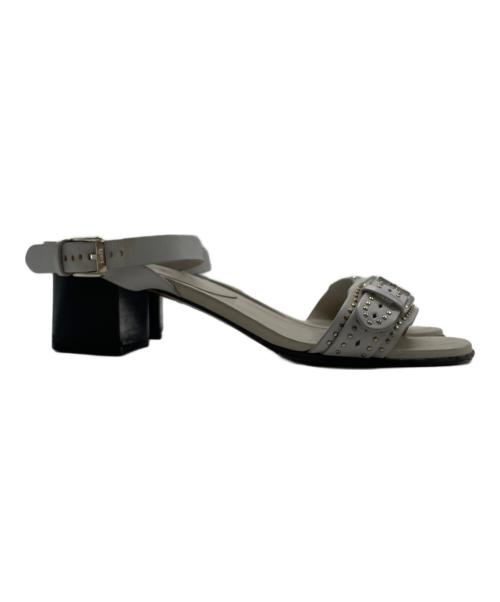 TOD'S（トッズ）TOD'S (トッズ) スタッズベルトストラップサンダル グレー サイズ:38 1/2の古着・服飾アイテム