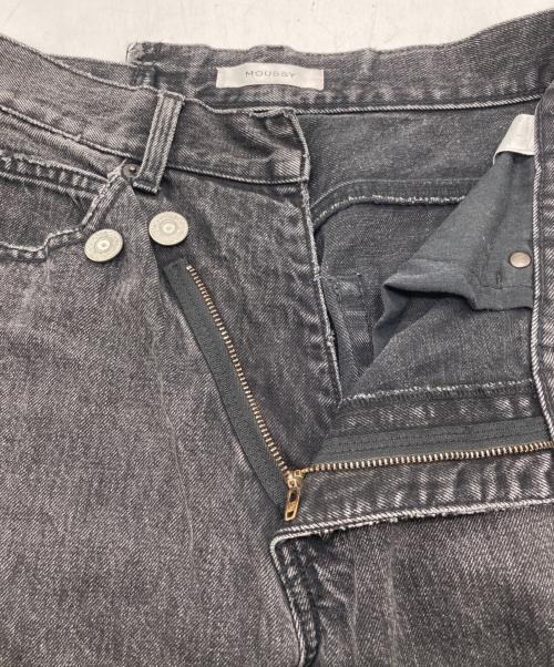 moussy（マウジー）moussy (マウジー) CROSS WAIST WIDE STRAIGHT ブラック サイズ:1の古着・服飾アイテム