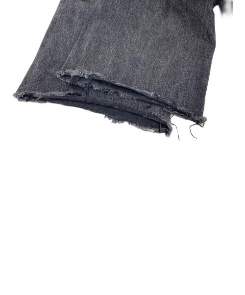 moussy（マウジー）moussy (マウジー) CROSS WAIST WIDE STRAIGHT ブラック サイズ:1の古着・服飾アイテム