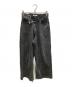 moussy（マウジー）の古着「CROSS WAIST WIDE STRAIGHT」｜ブラック