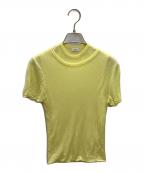 ATONエイトン）の古着「SILK BLENDED CIRCULAR RIB | FIT LAYERED TANK TOP」｜イエロー
