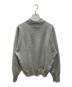 ATON (エイトン) 50/3 ORGANIC SMOOTH HALF ZIP SWEATER グレー サイズ:2：15000円