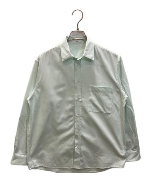 ATON（エイトン）ATON (エイトン) WASHER OXFORD | LOOSE FIT SHIRT グリーン サイズ:1の古着・服飾アイテム