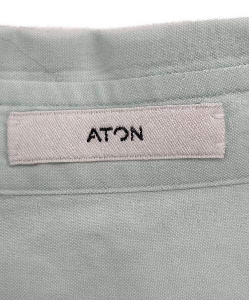 ATON（エイトン）ATON (エイトン) WASHER OXFORD | LOOSE FIT SHIRT グリーン サイズ:1の古着・服飾アイテム