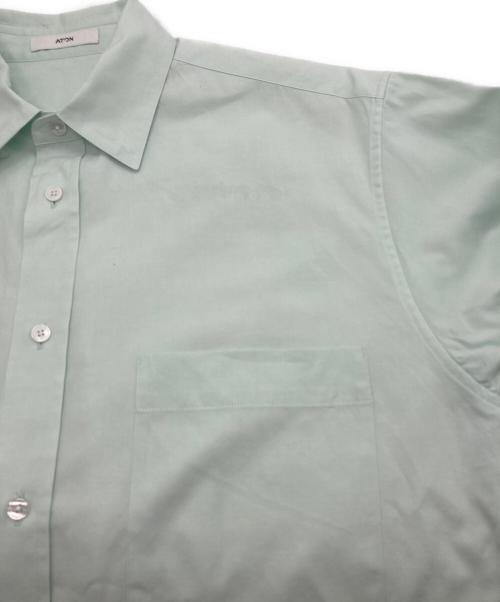 ATON（エイトン）ATON (エイトン) WASHER OXFORD | LOOSE FIT SHIRT グリーン サイズ:1の古着・服飾アイテム
