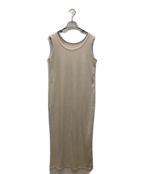 RIVE DROITE（リヴドロワ）RIVE DROITE (リヴドロワ) 2WAYリブタンクワンピース ベージュ サイズ:SIZE Fの古着・服飾アイテム