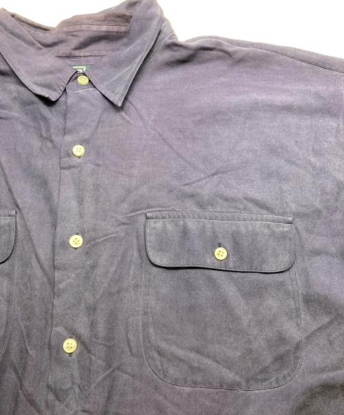 POLO RALPH LAUREN（ポロ・ラルフローレン）POLO RALPH LAUREN (ポロ・ラルフローレン) BENFORD  シルクコットンシャツ ネイビー サイズ:XXLの古着・服飾アイテム