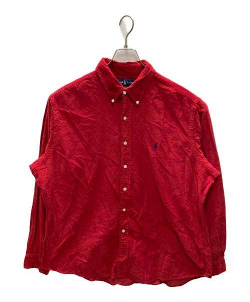 RALPH LAUREN（ラルフローレン）RALPH LAUREN (ラルフローレン) ボタンダウンコーデュロイシャツ レッド サイズ:XLの古着・服飾アイテム