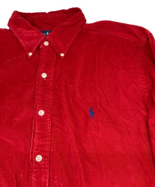 RALPH LAUREN（ラルフローレン）RALPH LAUREN (ラルフローレン) ボタンダウンコーデュロイシャツ レッド サイズ:XLの古着・服飾アイテム