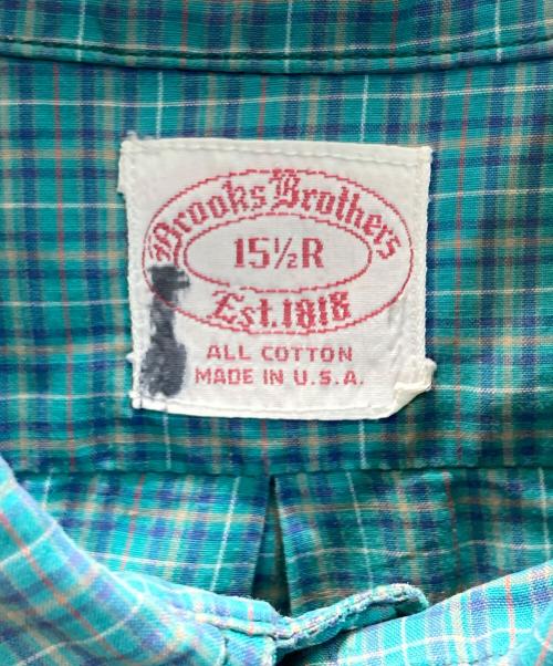 BROOKS BROTHERS（ブルックスブラザーズ）BROOKS BROTHERS (ブルックスブラザーズ) ボタンダウンチェックシャツ グリーン サイズ:15　1/2Rの古着・服飾アイテム