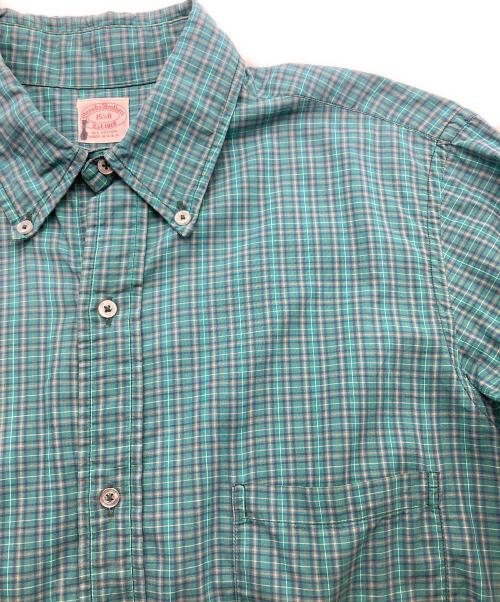 BROOKS BROTHERS（ブルックスブラザーズ）BROOKS BROTHERS (ブルックスブラザーズ) ボタンダウンチェックシャツ グリーン サイズ:15　1/2Rの古着・服飾アイテム