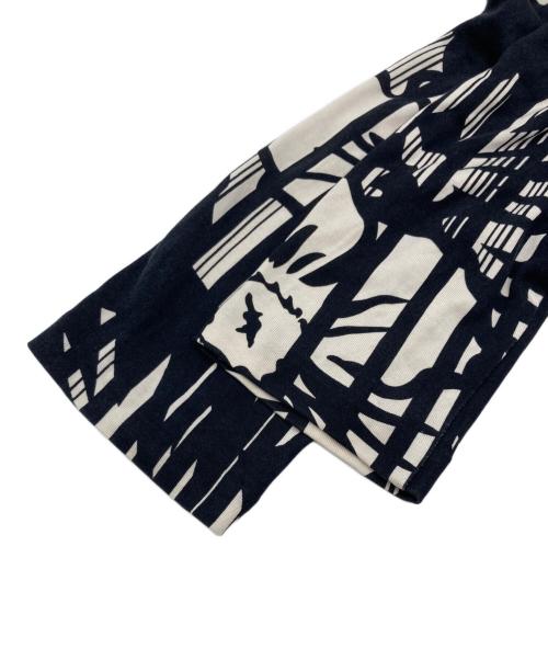 DIANE VON FURSTENBERG（ダイアンフォンファステンバーグ）DIANE VON FURSTENBERG (ダイアンフォンファステンバーグ) シルクジャージー カシュクール ラップ ワンピース ブラック×ホワイト サイズ:SIZE 2の古着・服飾アイテム