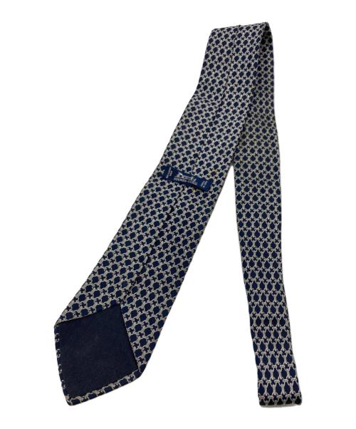 HERMES（エルメス）HERMES (エルメス) CRAVATE クラヴァット シルクネクタイ ネイビー サイズ:下記参照の古着・服飾アイテム