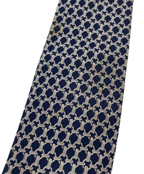 HERMES（エルメス）HERMES (エルメス) CRAVATE クラヴァット シルクネクタイ ネイビー サイズ:下記参照の古着・服飾アイテム