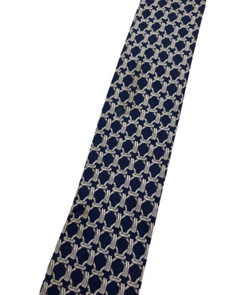 HERMES（エルメス）HERMES (エルメス) CRAVATE クラヴァット シルクネクタイ ネイビー サイズ:下記参照の古着・服飾アイテム