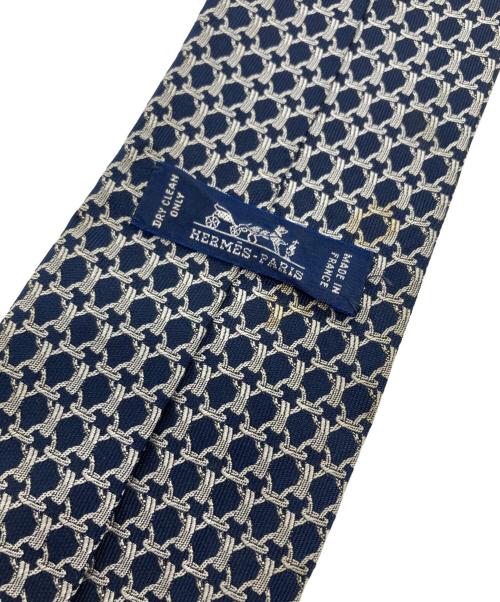HERMES（エルメス）HERMES (エルメス) CRAVATE クラヴァット シルクネクタイ ネイビー サイズ:下記参照の古着・服飾アイテム