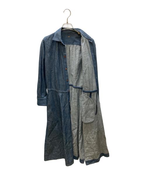45rpm（45アールピーエム）45rpm (45アールピーエム) デニムシャツワンピース ブルー サイズ:SIZE 1の古着・服飾アイテム