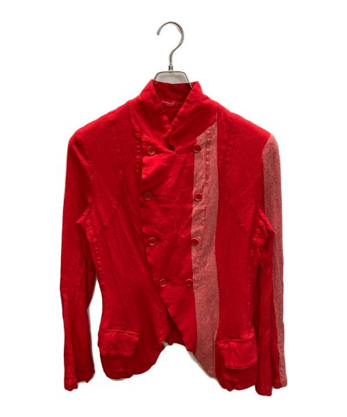 Y's Red Label（ワイズレッドレーベル）Y's Red Label (ワイズレッドレーベル) 再構築ダブルジャケット レッド サイズ:記載無しの古着・服飾アイテム